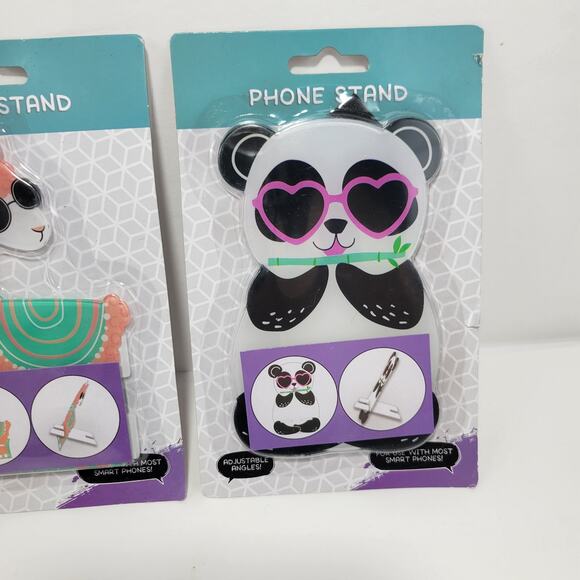 3 New Animal Llama, Panda, & Sloth Phone Stands - Picture 4 of 5